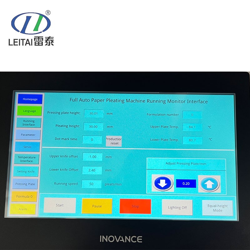 LTCZ-1300 New Design Of Fully Auto Hepa Pleating Machine - Image 2